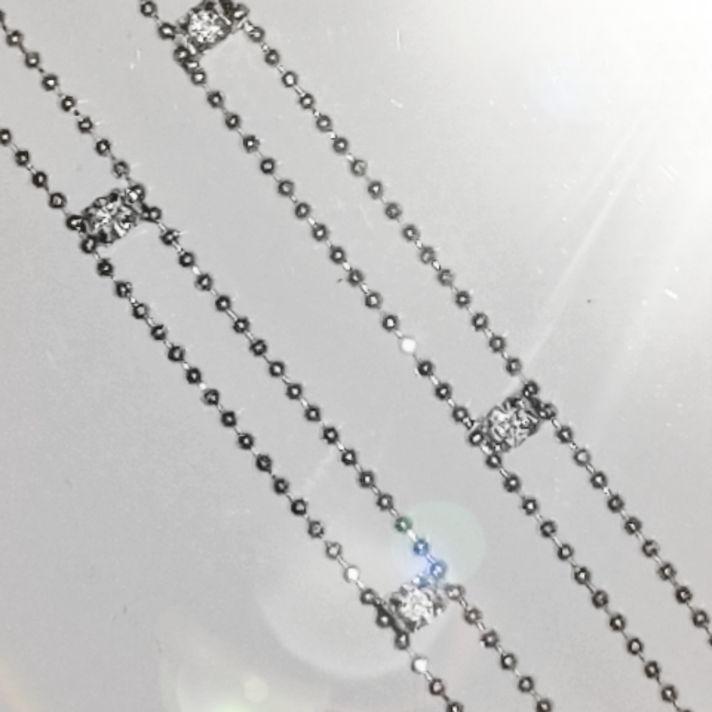 CLEAR Rhinestone chain Bra strapa - Picture 3 of 3